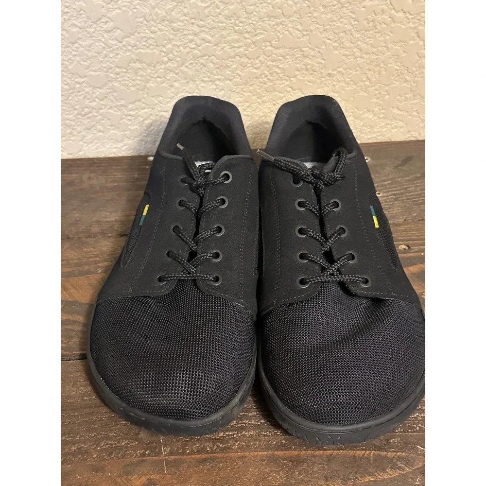 Be Lenka Barefoot Sneakers Mens 10.5 Black Mesh Leather Minimalist Shoe Wide Toe